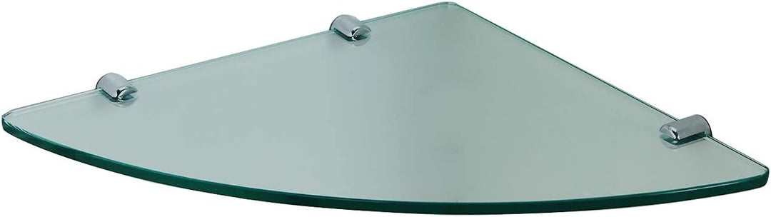 8 mm Glas-Wandregal Glasregal Eckregal für Duschwände / Duschkabinen Klarglas Regal Ablage Sicherhei