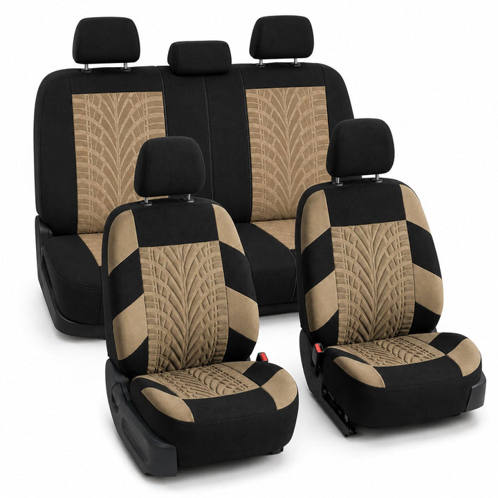 FH GROUP Autositzbezüge, komplettes Set, Premium-Tuch – universelle Passform, Automobil-Sitzbezug, n
