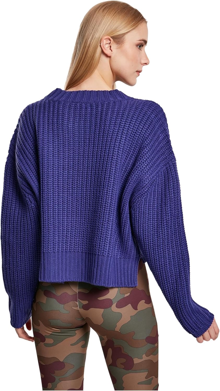 Urban Classics Damen Sweatshirt Ladies Wide Oversize Sweater Pullover für Frauen, in über 10 Farben