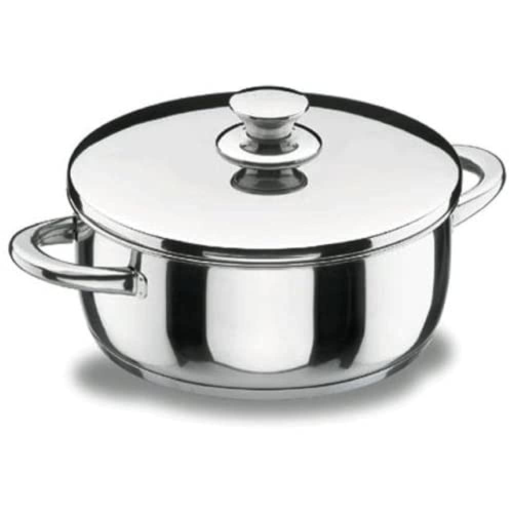 Lacor 40022 Bratentopf mit Deckel Vitrocor 22 cm 9.5 Quarts, 9.5 Quarts