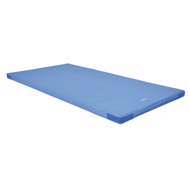 Grevinga® FUN - Turnmatte (VB 120) 200 x 100 x 6 cm Blau mit Klett- und Flauschecken, 200 x 100 x 6
