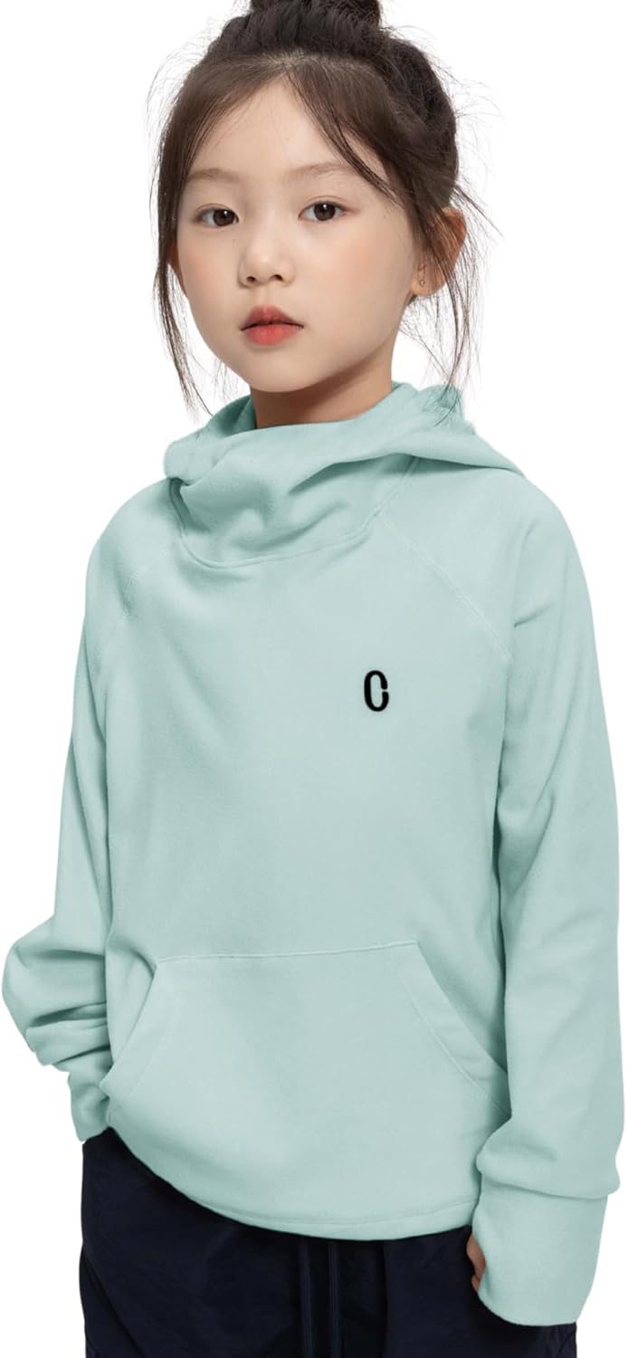 Rolanko Mädchen Hoodies Fleece Sweatshirts Langarm Gemütlicher Leichter Kapuzenpullover Oberteile mi