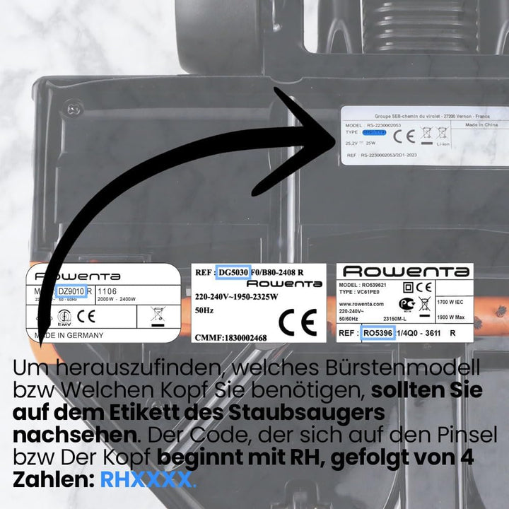 Rowenta RS-2230002053 Staubsaugerbürste Kompatibel mit Rowenta Air Force Serenity 25 V Akku-Staubsau