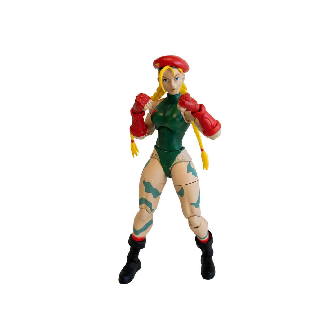 Jada Toys Street Fighter Cammy (15 cm) - Bewegliche Actionfigur mit alternativem Kopf & Händen - Sa