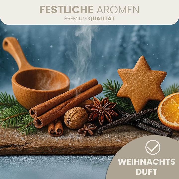 HAF Saunaaufguss Weihnachtsduft 250 ml - Sauna Aufgussmittel mit natürlichen ätherischen Ölen - Saun