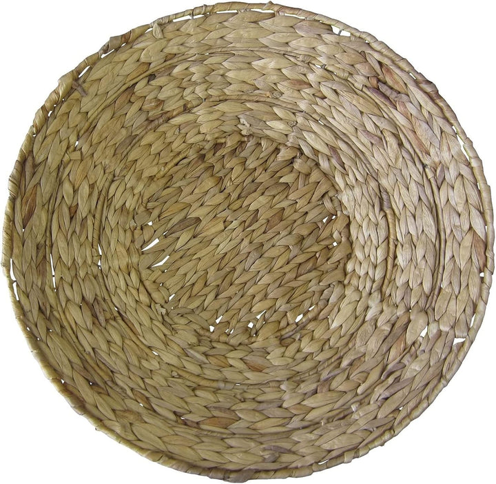 Dekoleidenschaft grosse Schale aus Wasserhyazinthe, Ø 50 cm, flach, Obstschale, Gebäckschale, Dekosc