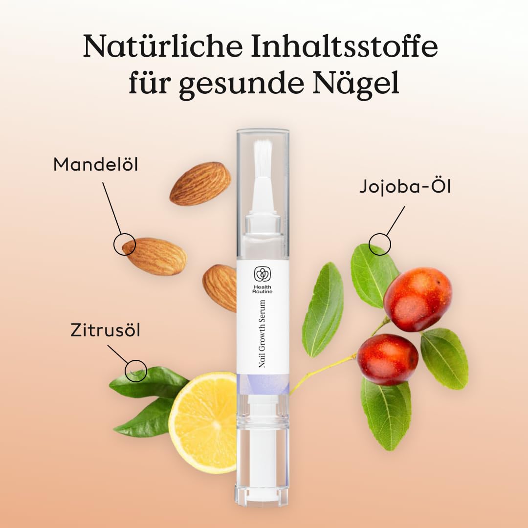 Health Routine Nail Growth Serum 3er Set — Nagelöl für gesunde Fingernägel & Fussnägel — Schnelles W