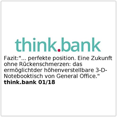 General Office Laptop Tisch schwenkbar: Voll beweglicher &amp; höhenverstellbarer 3D-Notebook-Tisch (Com