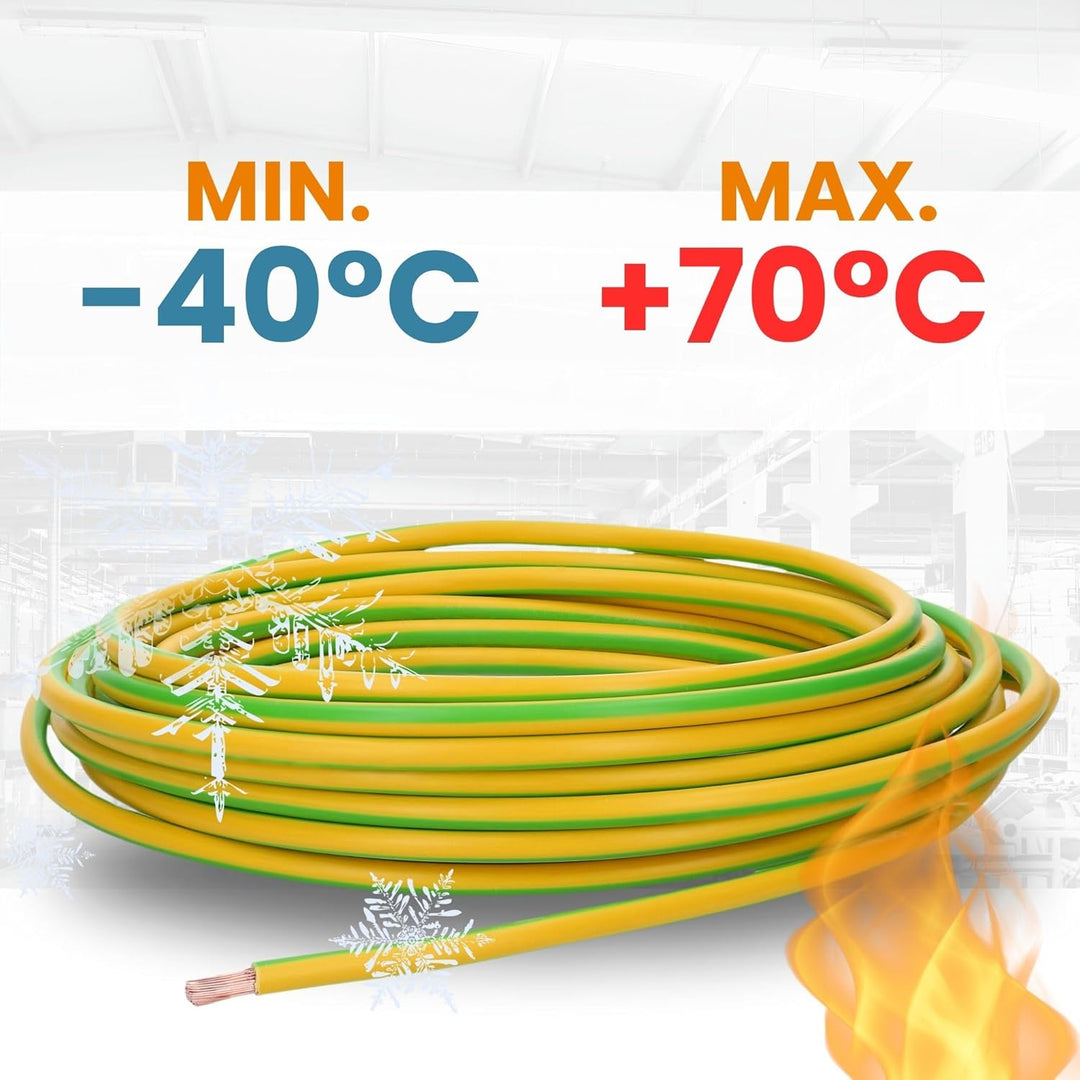 Lapp 100m H05V-K 0,75 mm² Grün/Gelb - Aderleitung & Verdrahtungsleitung | Flexible PVC Einzelader, L