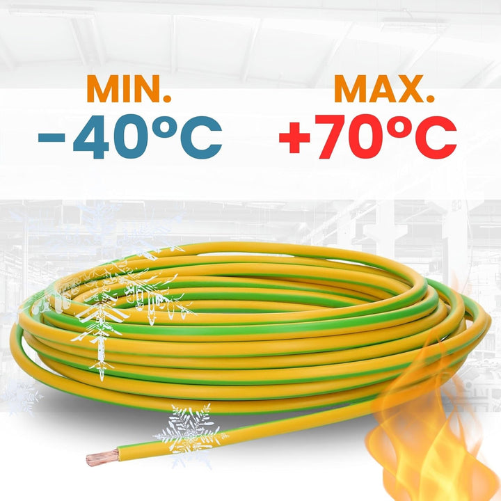 Lapp 100m H05V-K 0,75 mm² Grün/Gelb - Aderleitung & Verdrahtungsleitung | Flexible PVC Einzelader, L