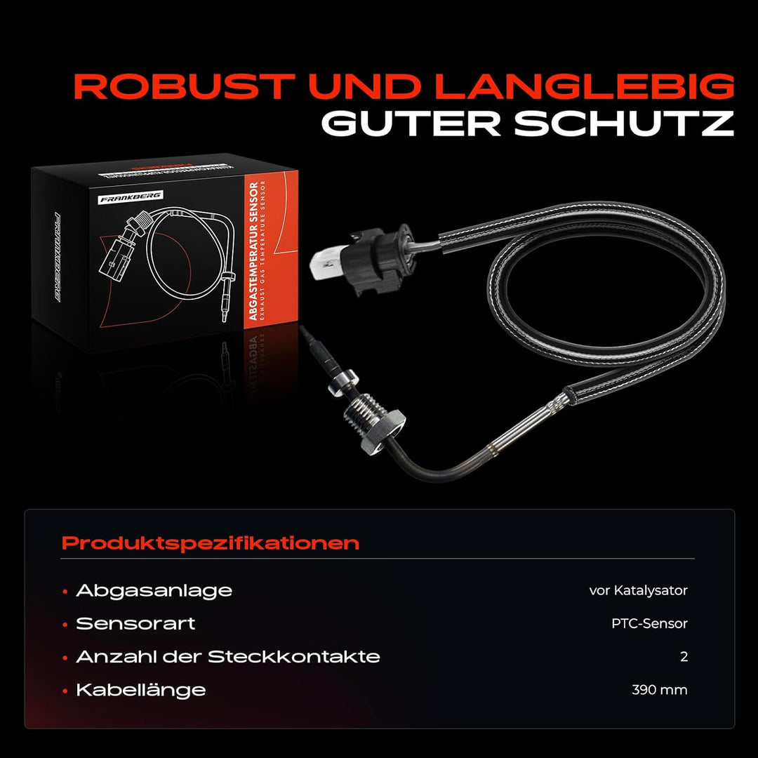 Abgastemperatur Sensor 2-Polig vor Katalysator für W169 A160-A200 W245 B180 B200 2.0L Diesel 2004-20