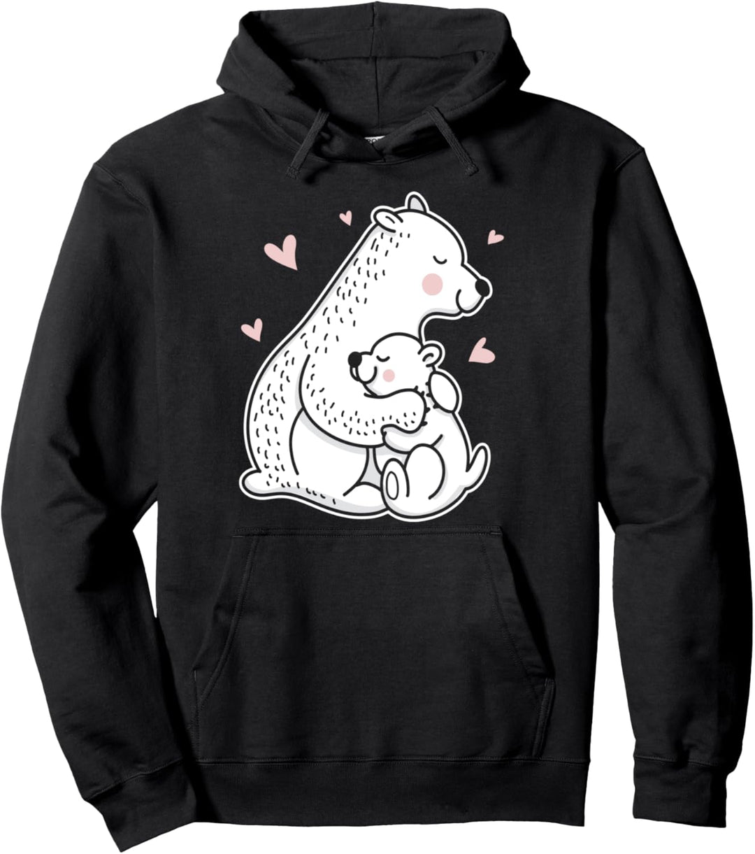 Netter Eisbär mit Nickerchen, niedlicher Eisbär Pullover Hoodie