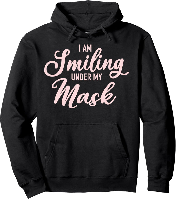 Trendy Mask Smiling Pullover Hoodie