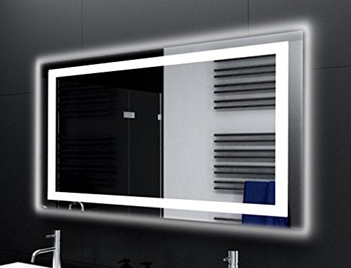 SARAR | LED-Badspiegel Badezimmerspiegel Designo MA4113 mit Beleuchtung, Wandspiegel mit rundum Bele