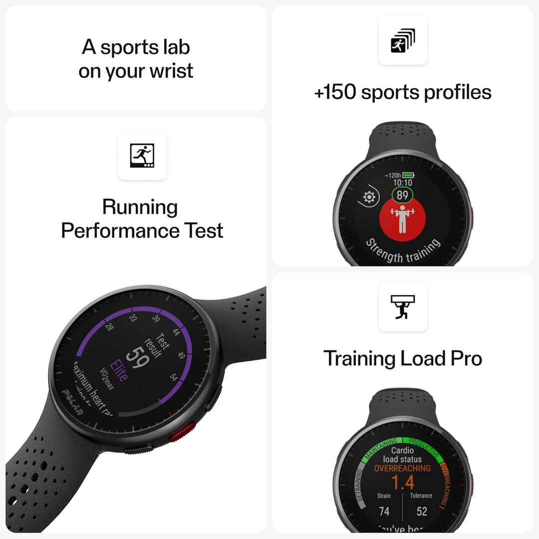 Polar Pacer Pro – Moderne GPS-Sportuhr, Pulsuhr, Smartwatch für Männer und Frauen, Laufuhr Training,