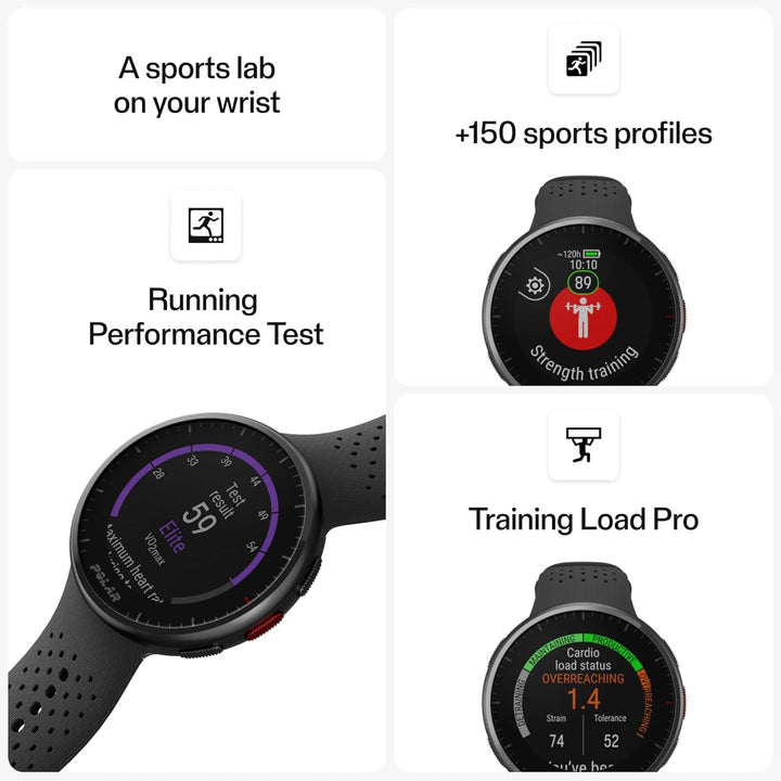 Polar Pacer Pro – Moderne GPS-Sportuhr, Pulsuhr, Smartwatch für Männer und Frauen, Laufuhr Training,