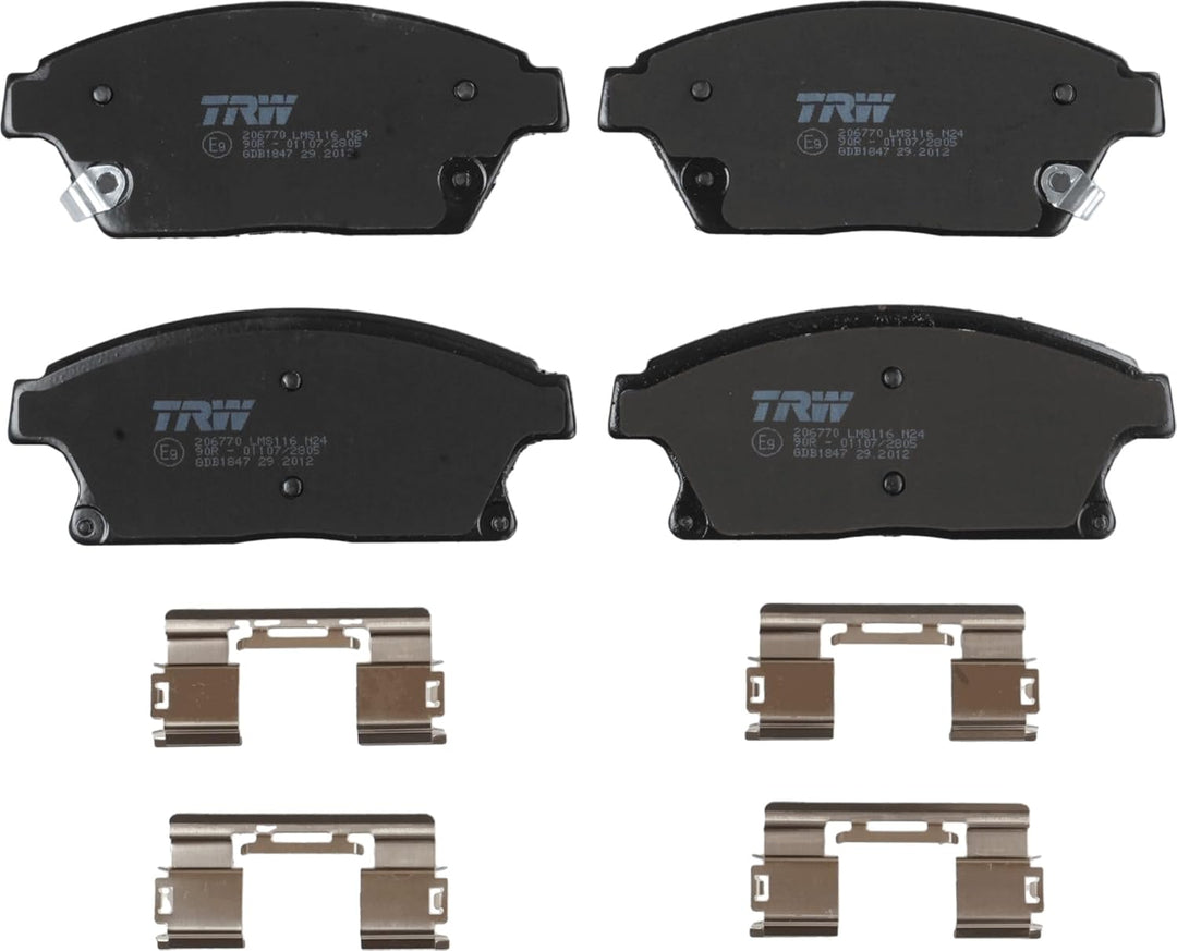 TRW GDB1847 Bremsbelagsatz, Scheibenbremse (Pack of 2)