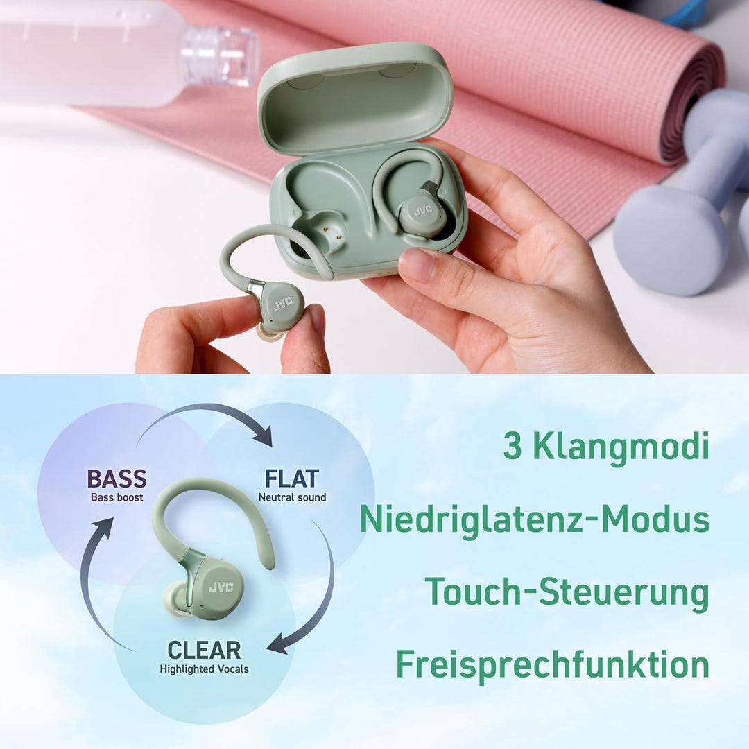 Fitness Series True Wireless Sport-Kopfhörer mit verstellbaren Bügeln, Active Noise Cancelling, Umge