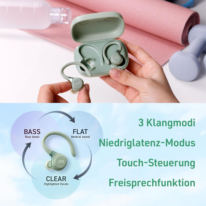 Fitness Series True Wireless Sport-Kopfhörer mit verstellbaren Bügeln, Active Noise Cancelling, Umge
