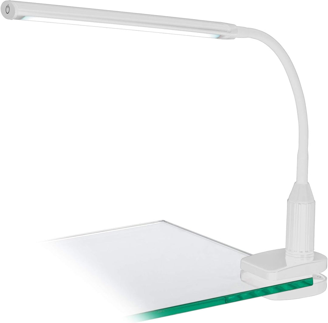 EGLO LED Klemmlampe Laroa, Klemmleuchte mit Touch, dimmbar in Stufen, neutralweiss, Schreibtischlamp