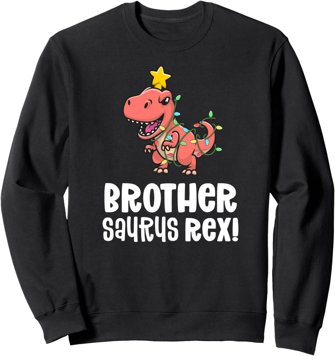 Brothersaurus Rex Boy Matching Dino Family Dinosaur Pajamas Sweatshirt