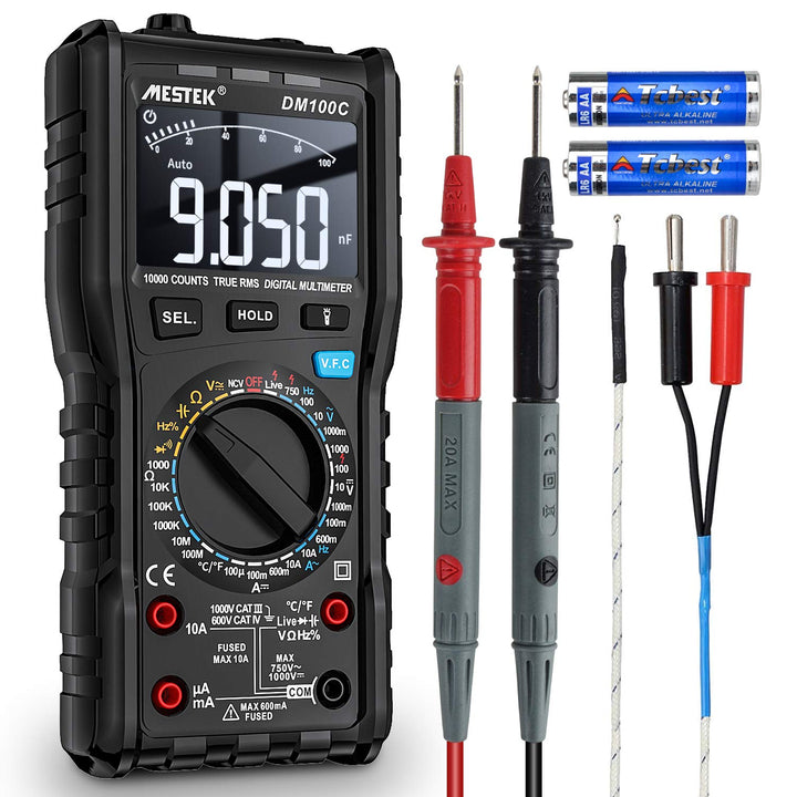 Digital Multimeter Spannungsprüfer AC DC Strommessgerät Stromzähler MESTEK Auto/Manueller Bereich Tr