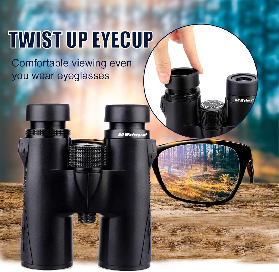 Svbony SV47 Fernglas 8x42, HD Bak-4 Prisma FMC Optik, Wasserdichtes Fernglas Binoculars Erwachsene f