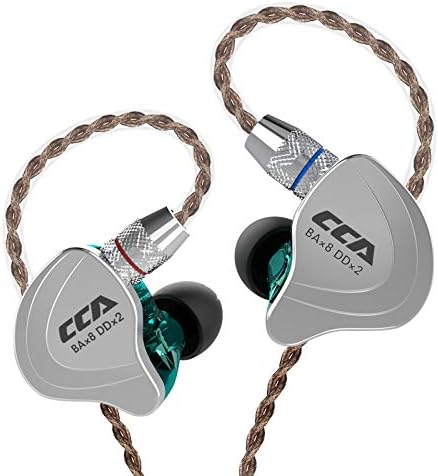 CCA C10 Hybrid-Treiber-In-Ear-Kopfhörer, HiFi-Stereo-Ohrhörer, leistungsstarker Bass, Sport-Headset