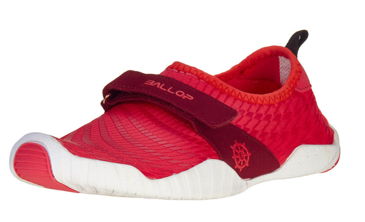 BALLOP Barfussschuh Patrol Grey X-Small Rot, X-Small Rot