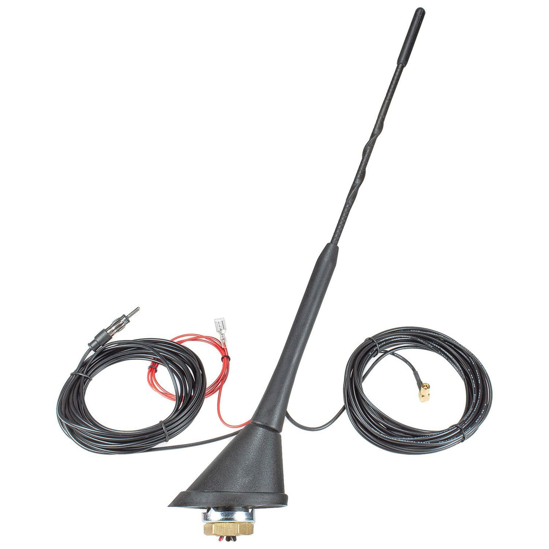 tomzz Audio 1000-023 DAB Antenne Auto Kombi Dach Antenne DAB+ UKW AM FM mit Verstärker SMB DIN 5m Ka