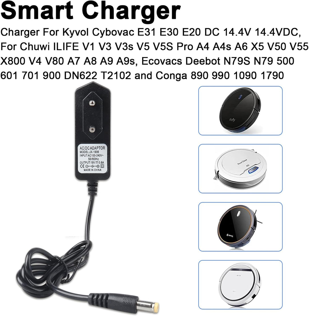 19 V 0,6 A Ladegerät für Lefant M200 M201 M210 & Eufy G30 30C 35C 11S 15C,Netzteil für Ecovacs Deebo