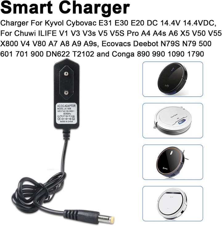 19 V 0,6 A Ladegerät für Lefant M200 M201 M210 & Eufy G30 30C 35C 11S 15C,Netzteil für Ecovacs Deebo