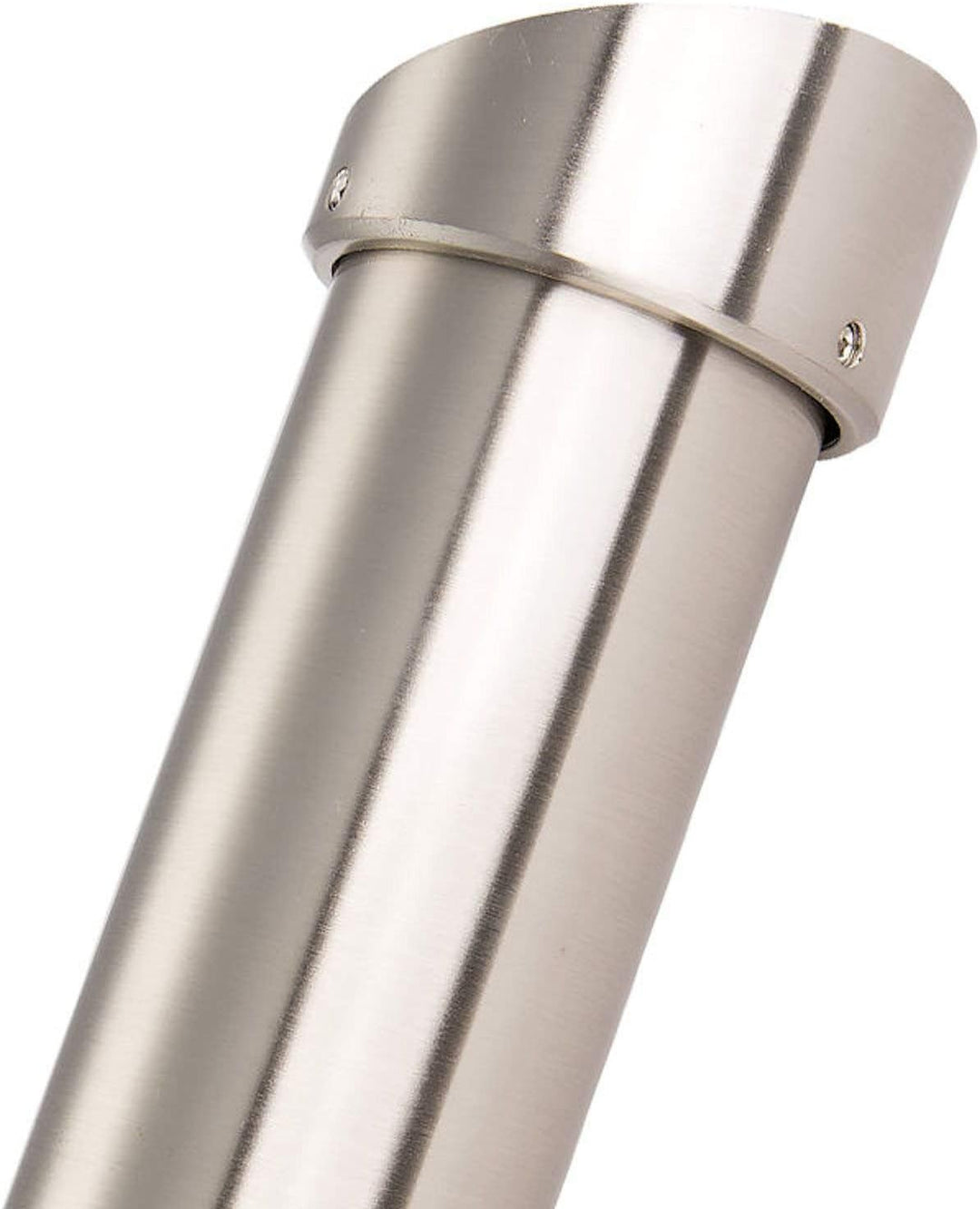 2 Stück Barkonsolen schräg 21° Höhe 200 mm/Ø 50 mm Edelstahloptik Thekenfuss Bar Konsole Tresenfuss