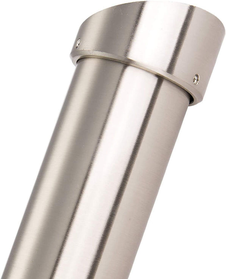 2 Stück Barkonsolen schräg 21° Höhe 200 mm/Ø 50 mm Edelstahloptik Thekenfuss Bar Konsole Tresenfuss