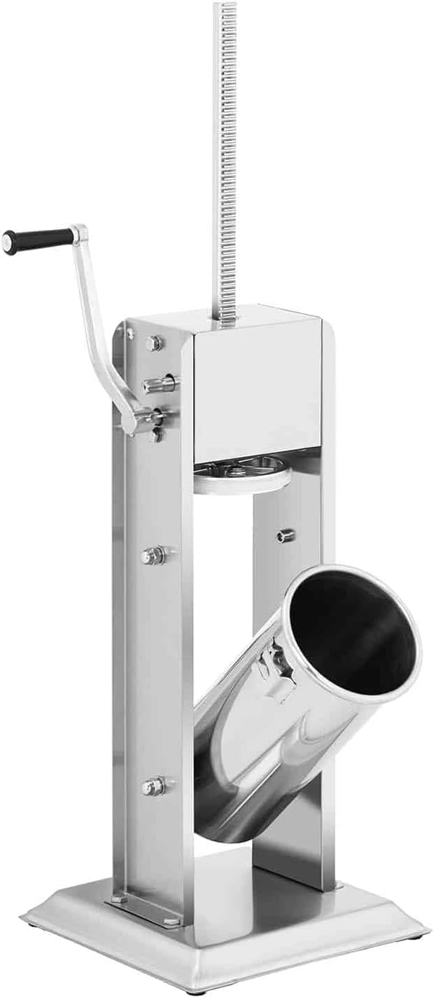 Royal Catering RCWV-5L Wurstfüller vertikal Wurstfüllmaschine Wurstspritze Wurstpresse Edelstahl 5 L