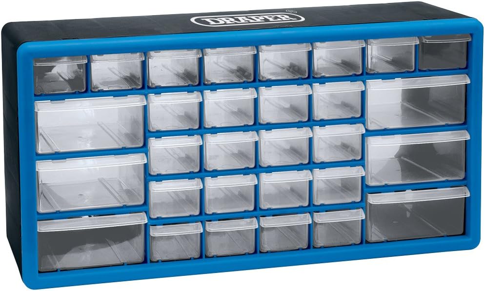 Draper 12015 Organizer, 30 Fächer Organizer Schrank Einzelbett 500mm x 160mm x 255mm, Organizer Schr