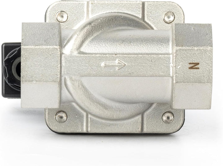 U.S. Solid 1" Magnetventil - Edelstahl DC 12V mit Viton-Dichtung, stromlos geschlossen, Anschlussdos
