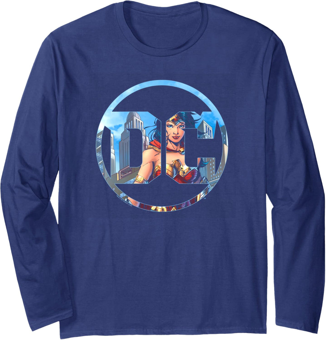 Wonder Woman DC Comics Logo Langarmshirt