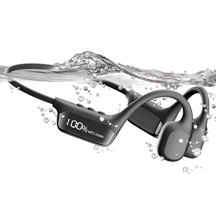 Kopfhörer Schwimmen,IPX8 wasserdichte Kopfhörer mit LED-Display, Bluetooth 5.4 Knochenleitungs Schwi