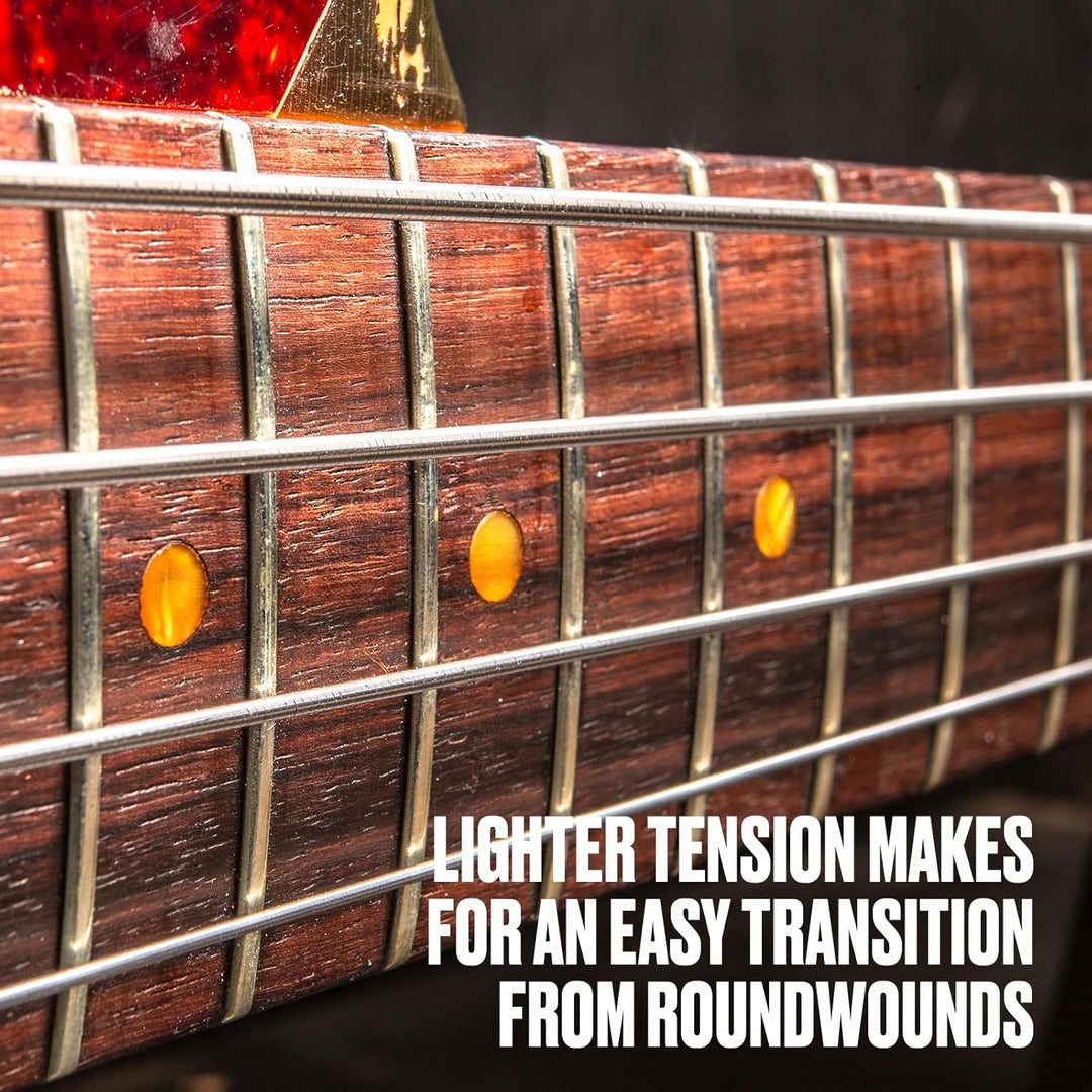 Dunlop DBFS40100 - Bass-Saitensatz - Flachnetze mit langer Mensur 40-100