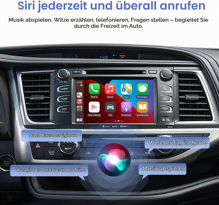 EZoneTronics Wireless Carplay Android Auto Adapter für Toyota Camry/Auris/CHR/Avensis/RAV4/Prius/Hig