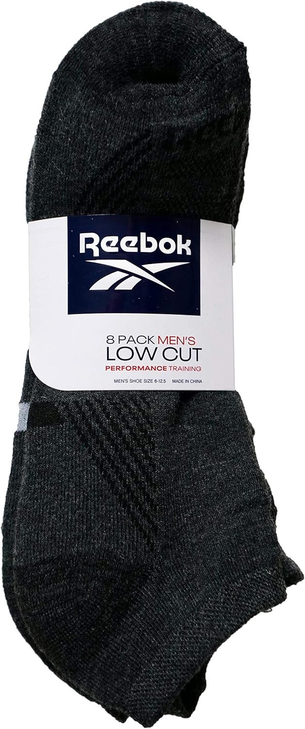 Reebok Herren Low Cut Socken Cushion Performance Training 37.5-46.5 EU Grau, 37.5-46.5 EU Grau