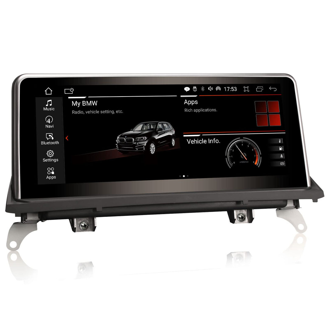 Erisin 10.25" Android 12 Autoradio GPS Navi für BMW X5 E70 X6 E71 CIC System Unterstützt CarPlay IPS