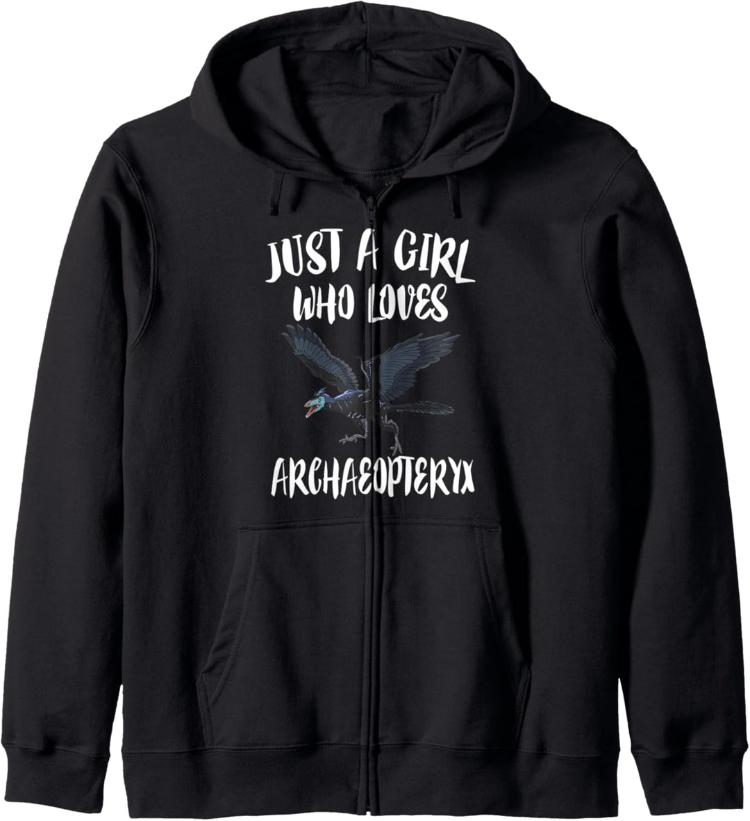 Just A Girl Who Loves Archaeopteryx Dinosaur Kapuzenjacke