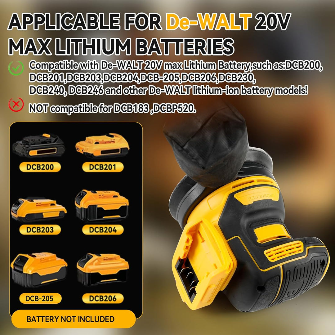 Akku-Exzenterschleifer Kompatibel mit Dewalt 18V 20V Akku, 125mm Schleifteller Elektrischer Exzenter