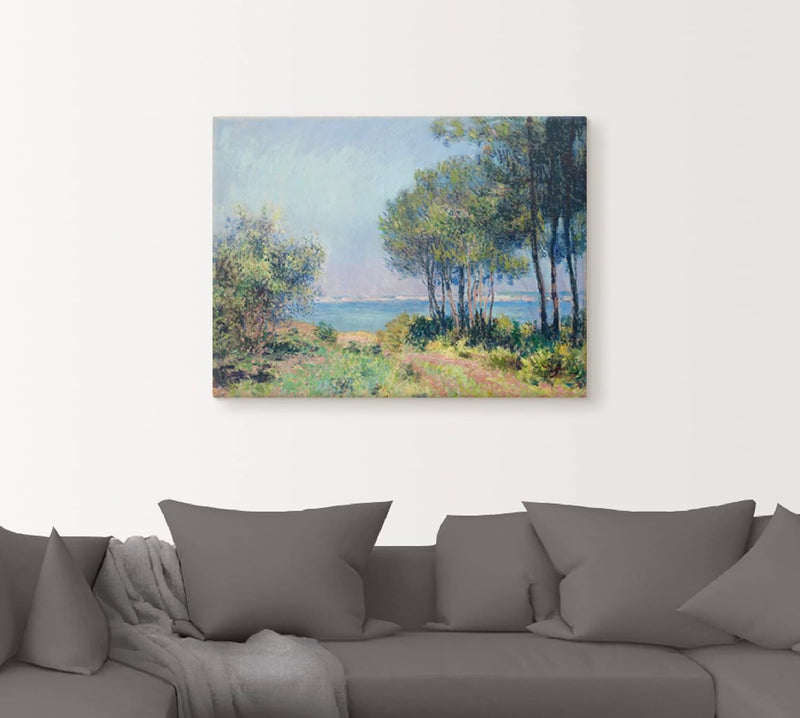 ARTland Leinwandbilder Wandbild Bild auf Leinwand 40x30 cm Wanddeko Landschaften Bäume Meer Sommer D