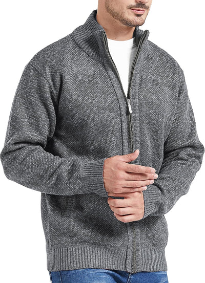 GLESTORE Strickjacken für Herren Strickjacke Cardigan Trachtenjacke Herren Fleecejacke Winter Herren