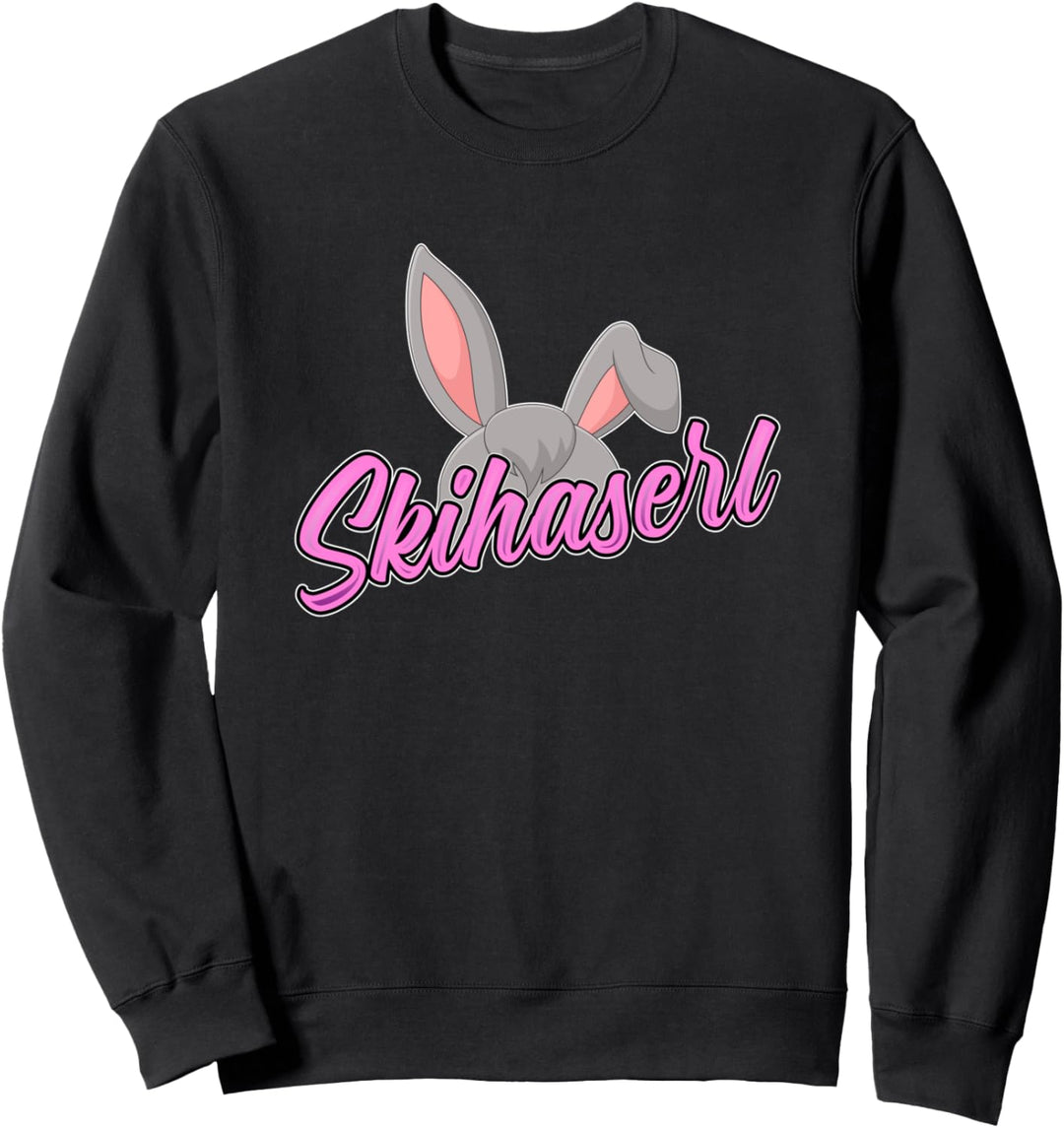 Ski Skihaserl Apres Ski Design Skifahrer Sweatshirt