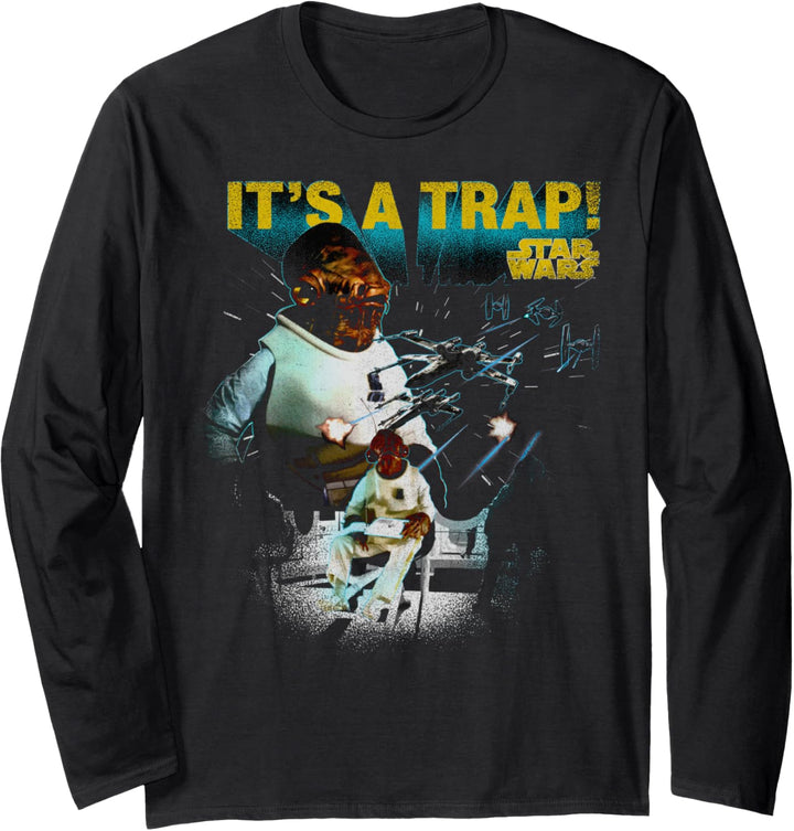 Star Wars Admiral Ackbar It's A Trap Langarmshirt