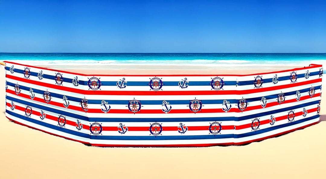Windschutz Strand, Sichtschutz für Strand, Garten und Camping, Strandwindschutz, Strandzaun Marinero